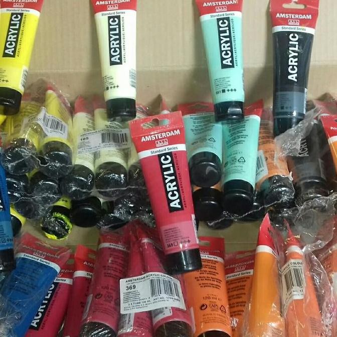 

ready Cat lukis acrylic-Amsterdam Standard Acrylic paint 120ml asli belanda