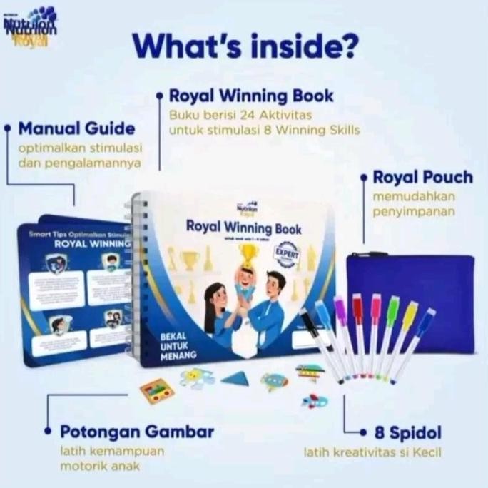 

ready Royal Winning Book by Nutrilon / Buku Montessori Melukis untuk Anak
