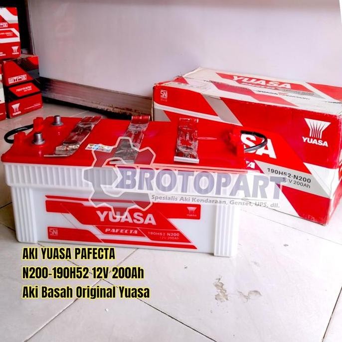 

Terlaris Aki Accu Yuasa N200 Genset, Kapal Dan Alat Berat 200Ah