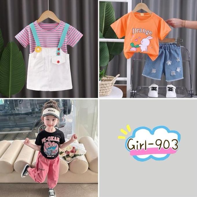 Grosir Paket Usaha 3 Setelan Baju Anak Cewek Dan Anak Cowo Import 0-5 Tahun