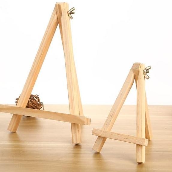 

ready stand penyangga kayu mini tripod easel
