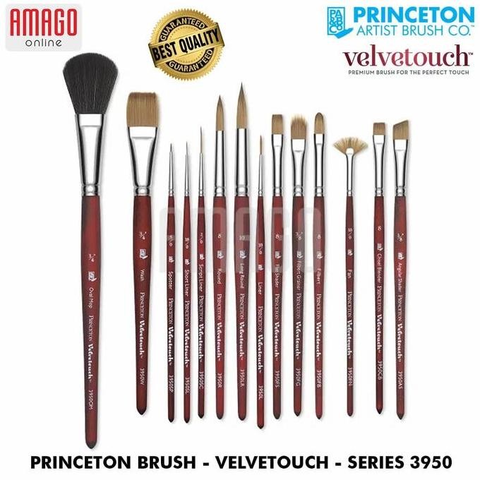 

ready BRUSH PRINCETON - VELVETOUCH - SH - FILBERT - SYNTHETIC - 3950FB