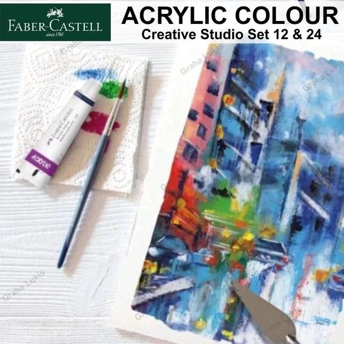 

ready Faber Castell CREATIVE Studio ACRYLIC COLOURS Set 12 / 24