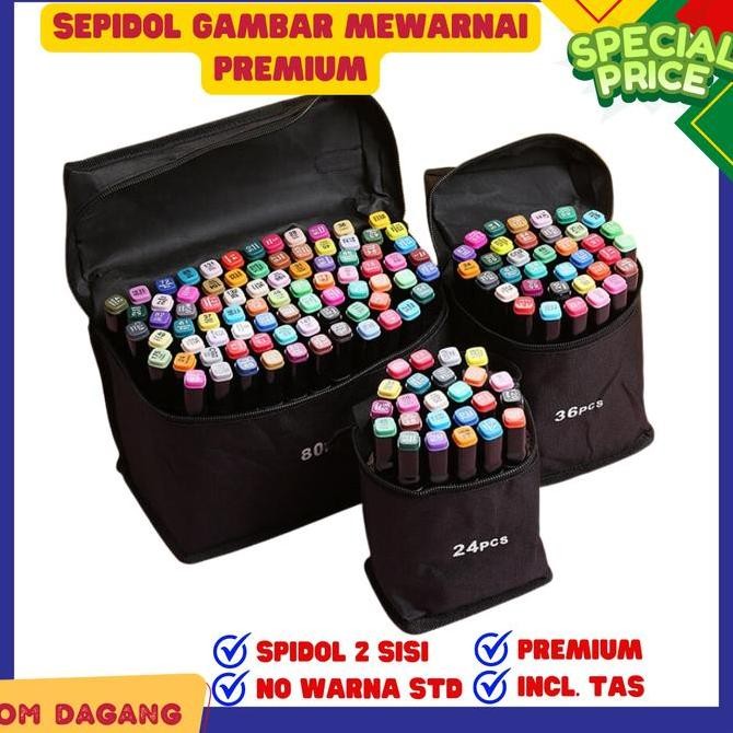 

ready 80 Pcs Sepidol Gambar Warna Warni 1 Set Lengkap Murah Lukis Art Anak