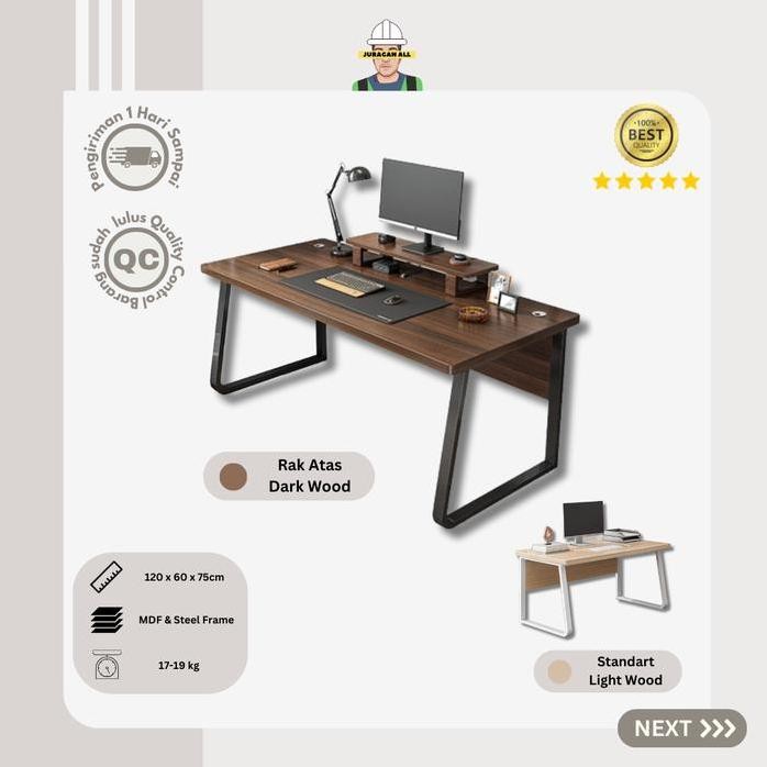 

Terlaris Meja Kerja Minimalis/Meja Belajar/Meja Kantor/Meja Dengan Rak Import