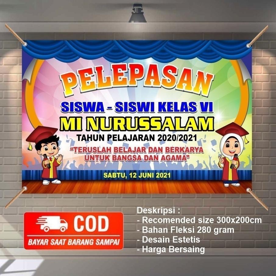 marr ambil promonya sekarang  bisa cod >> spanduk banner perpisahan pembagian raport wisuda tk sd sm