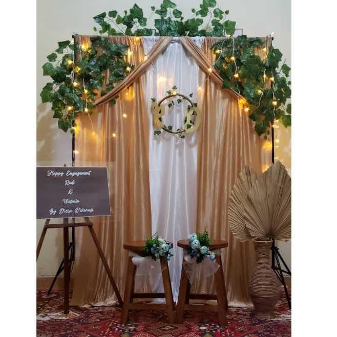marr paket backdrop lamaran dekorasi lamaran lengkap hemat