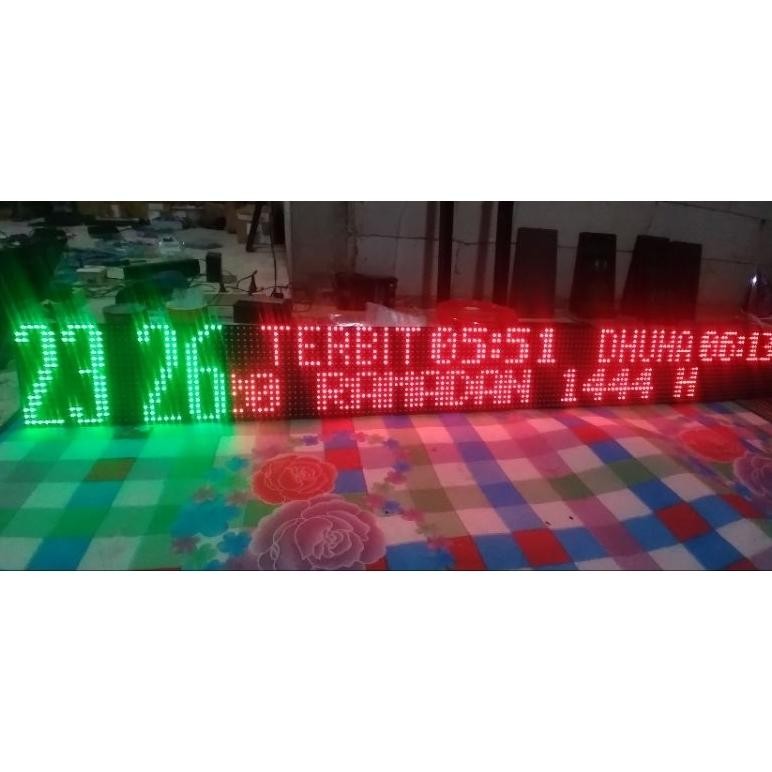 JAM MASJID RUNNING TEXT JADWAL SHOLAT