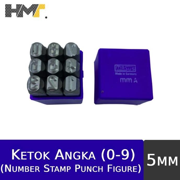 

MASUS KETOK ANGKA (0-9) 5MM / NUMBER (0-9) STAMP PUNCH FIGURE