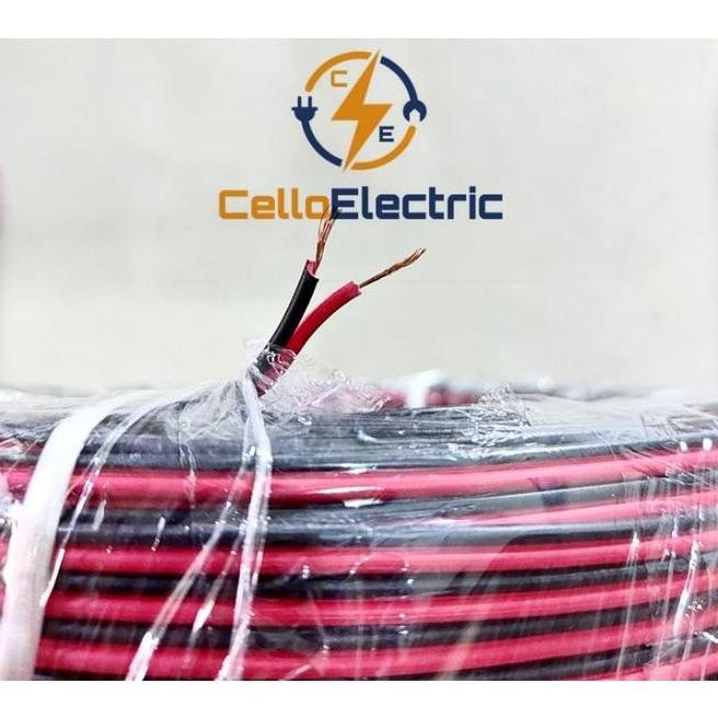 KABEL LISTRIK SERABUT 2X10 MIKA / LIGERA 25 METER & 100 METER SNI / KABEL LISTRIK SERABUT 1 ROLL TEM