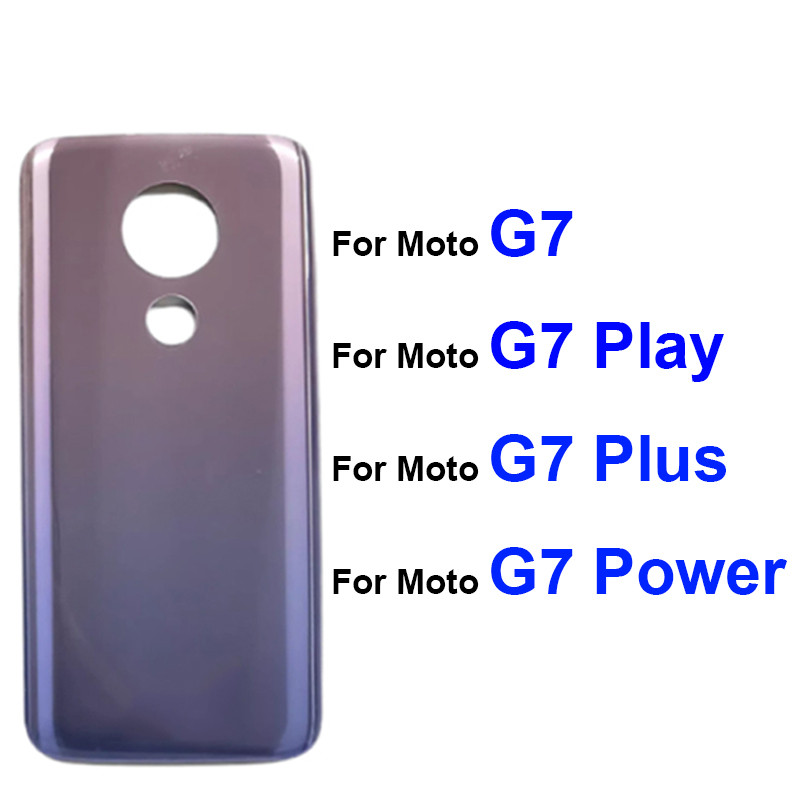 

Penutup kaca casing pintu baterai untuk motorola moto g7 g7 plus g7 play g7 power brazil versi AS pe