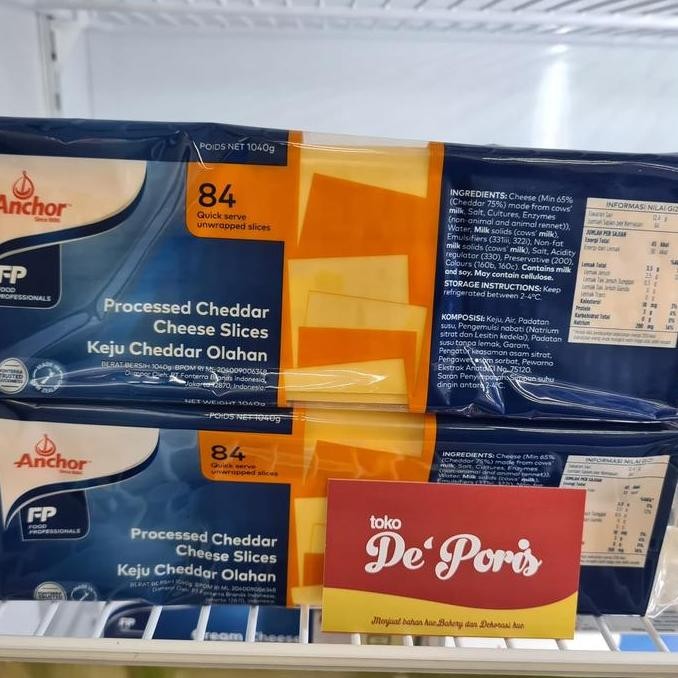 

Murah Keju Slice Anchor Cheddar 84Pcs