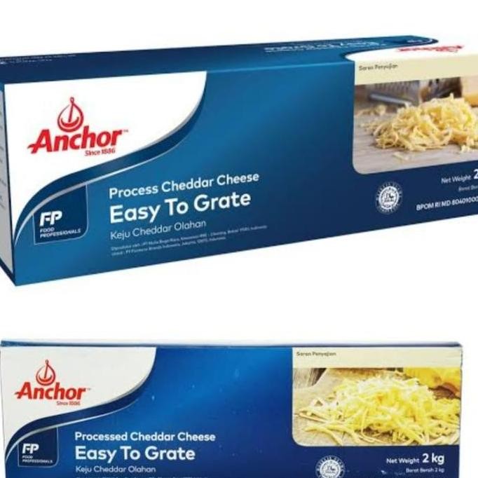 

Grosir Cheddar Cheese Anchor 2 Kg. Keju Anchor