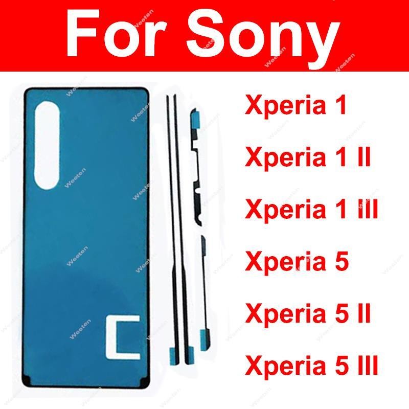 Perekat penutup baterai belakang LCD untuk sony xperia 1 x1 ii iii xperia 5 x5 ii iii layar tampilan