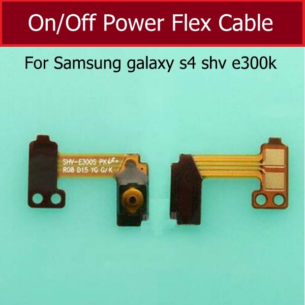 on/off kabel fleksibel tombol samping daya untuk samsung galaxy s4 shv e300k sakelar tombol daya suk