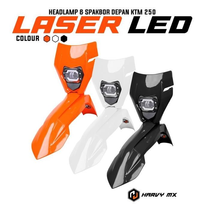HARVYMX Spakbor Depan Headlamp KTM 250 Laser Led