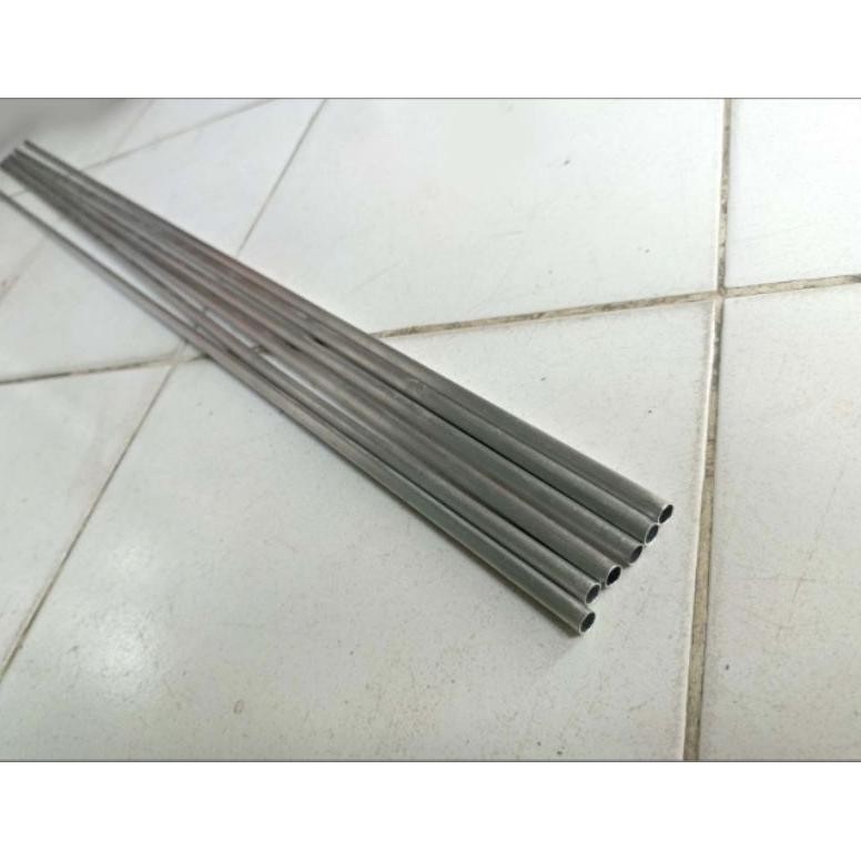 Original Pipa Aluminium 8Mm Panjang 6 Meter Tebal 0.6Mm - Dekorasi Ringan