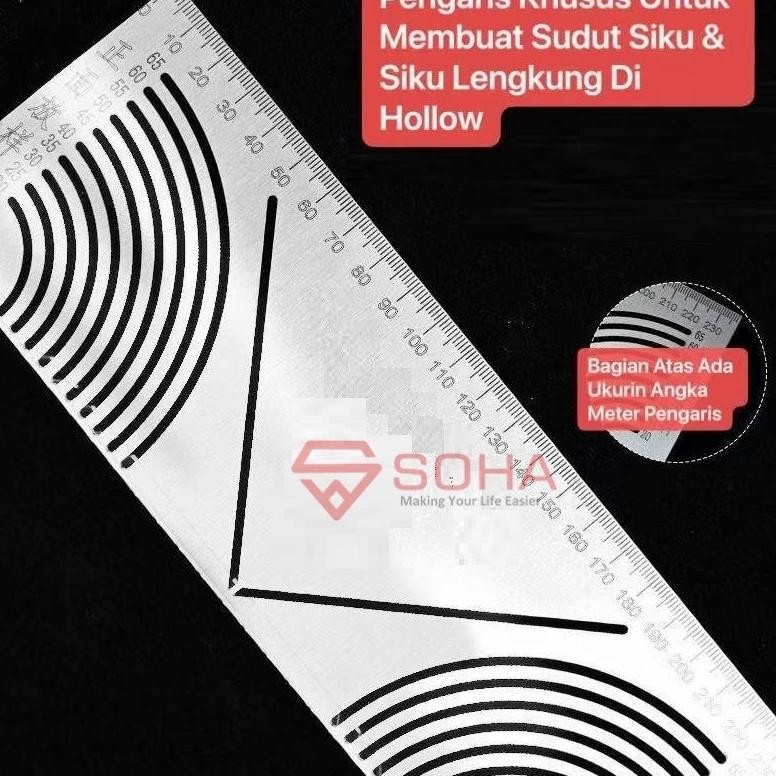 

Hot Sale !!! Tk-43 Penggaris Bisa Bending Hollow Buat Siku Halus Lengkung Dan Potong Sudut Siku Dan Rapi Besi Hollow