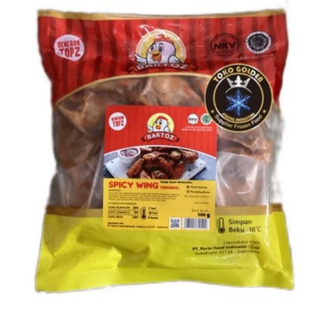 

Original Bartoz Spicy Wing 500Gr Sayap Ayam Bumbu Pedas Harga Murah!