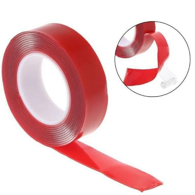

Terbaruu !!!! Doubletape Bening 10Mm Transparan Double Tape Gel Jelly Perekat Selotip - Merah