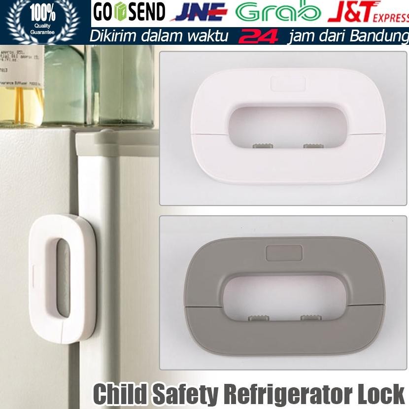 Baby Safety Lock / Kunci Pengaman Pintu Laci Lemari Pakaian Kulkas / Kunci Freezer Mencegah Anak-ana