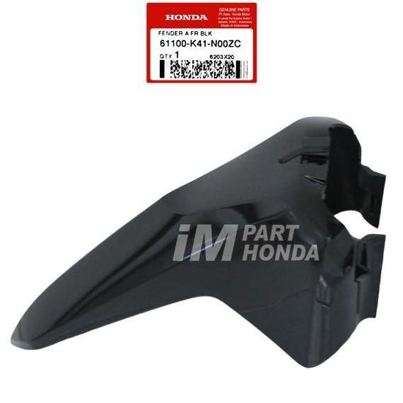 61100-K41-N00Zc Slebor Spakbor Depan New Supra X 125 Fi Hitam Glossy