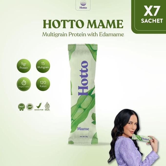 

Paket Sachet Hotto Mame Multigrain With Edamame Whey Protein Terlaris
