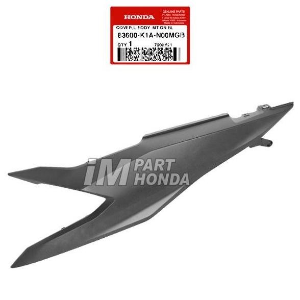 83600-K1A-N00Mgb Cover Body Kiri Beat Led Eco Street K1A Hitam Dof