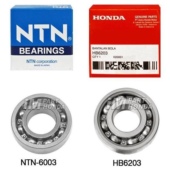 Ntn-6003 Hb6203 Laher Noken As Besar Kecil 6003 6203 Gl Pro Neo Tech Tiger Revo Megapro Lama Primus