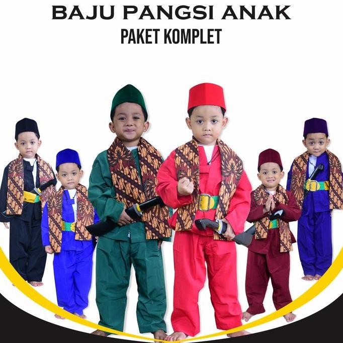 Baju Pangsi Betawi / Baju Pitung / Pakaian Adat Betawi / Baju Pangsi Pria