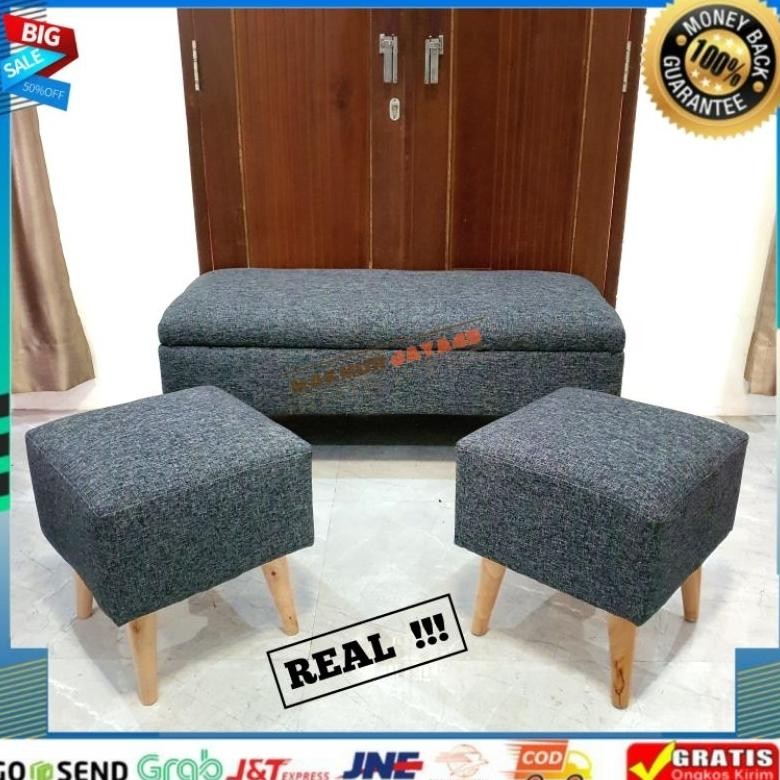 KANVAS - SOFA BENCH  / STOOL / SOFA MINIMALIS 1 SET