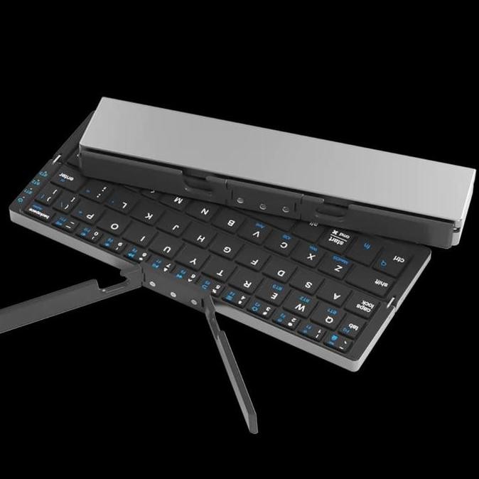 Keyboard Lipat Panjang Bluetooth Wireless/ Keyboard Lipat Panjang With Phone Holder / Keyboard Lipat