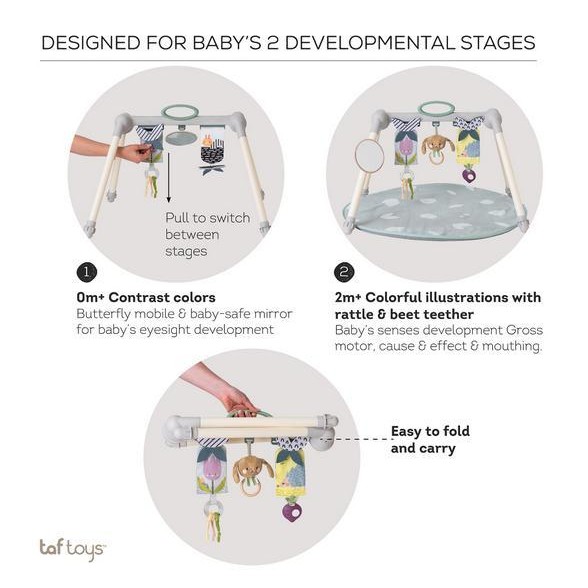 Taf Toys Urban Garden Foldable Gym - Playgym Bayi Playmat Anak Lucu Original Dan Terpercaya