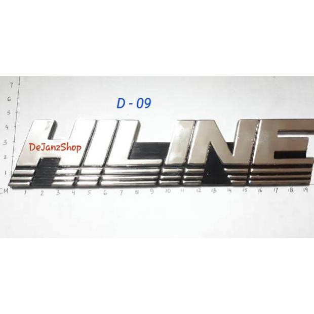 ASLI LOGO EMBLEM DAIHATSU HILINE TEMPELAN STIKER TULISAN VARIASI MOBIL