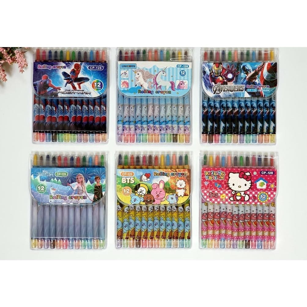 

KRAYON PUTAR PANJANG ANAK 12 WARNA TWIST CRAYON OIL PASTEL SV9