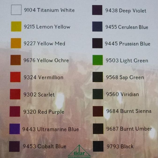 

Cat Minyak V-Tec / V-Tech Oil Colour / Color Set 18 x 12 ML Tube SV9