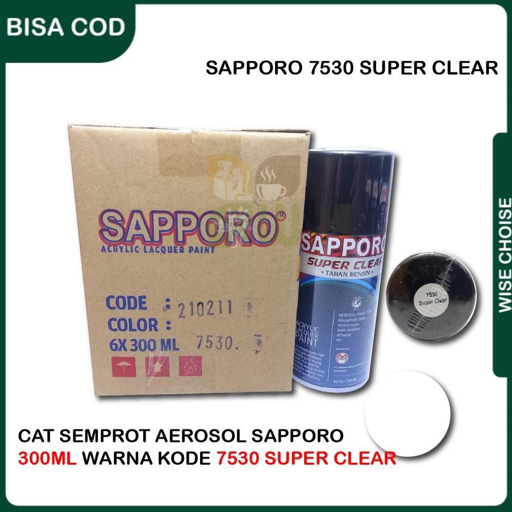 

Sapporo Super Clear Atau Gloss Doff Cat Semprot Pylox Saporo Paint SV9