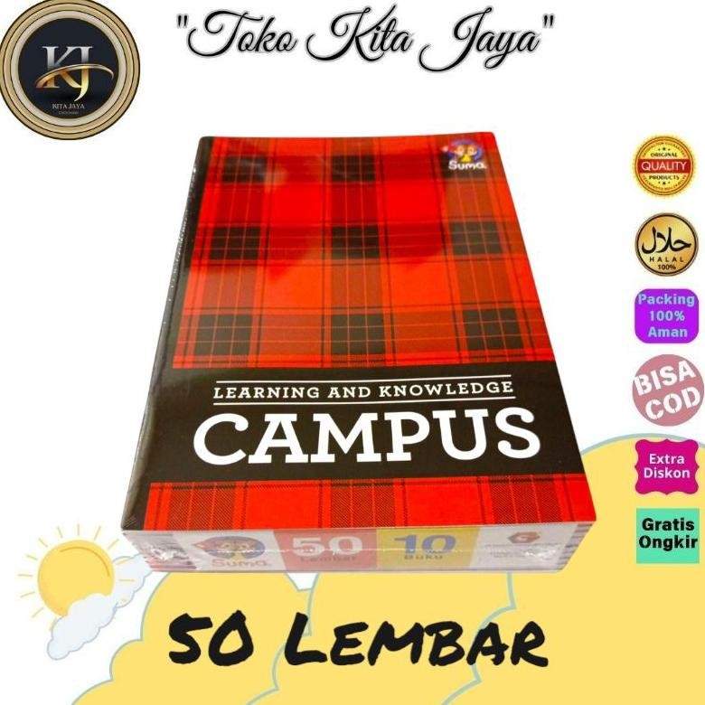 

Buku Tulis Suma Campus 50 Lembar Kertas Putih Tebal SV9