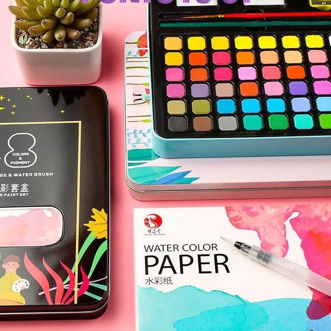 

Cod48 Cat Air Lukis Solid Watercolor Paint Setcat Air Padat Tas Flanel Gratis At Air Warna 36 Dan 48 Warna Alat Cat Air Warna Per Set Kaikki Cat Air Watercolor Set 3648 Warna Water Color Alat Cat Air Lukis Set