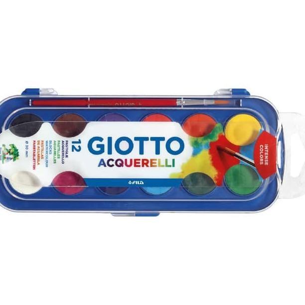 

Giotto Acquerelli 12 Warna Water Color Cake Cat Air 23Mm 30 Mm