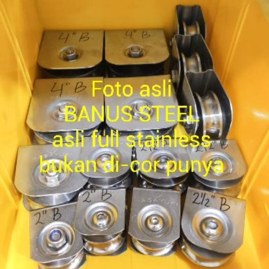 Roda Stainless 4 Inch Roda Pintu Geser Roda Pintu Sliding Roda Pagar Roda Gerbang