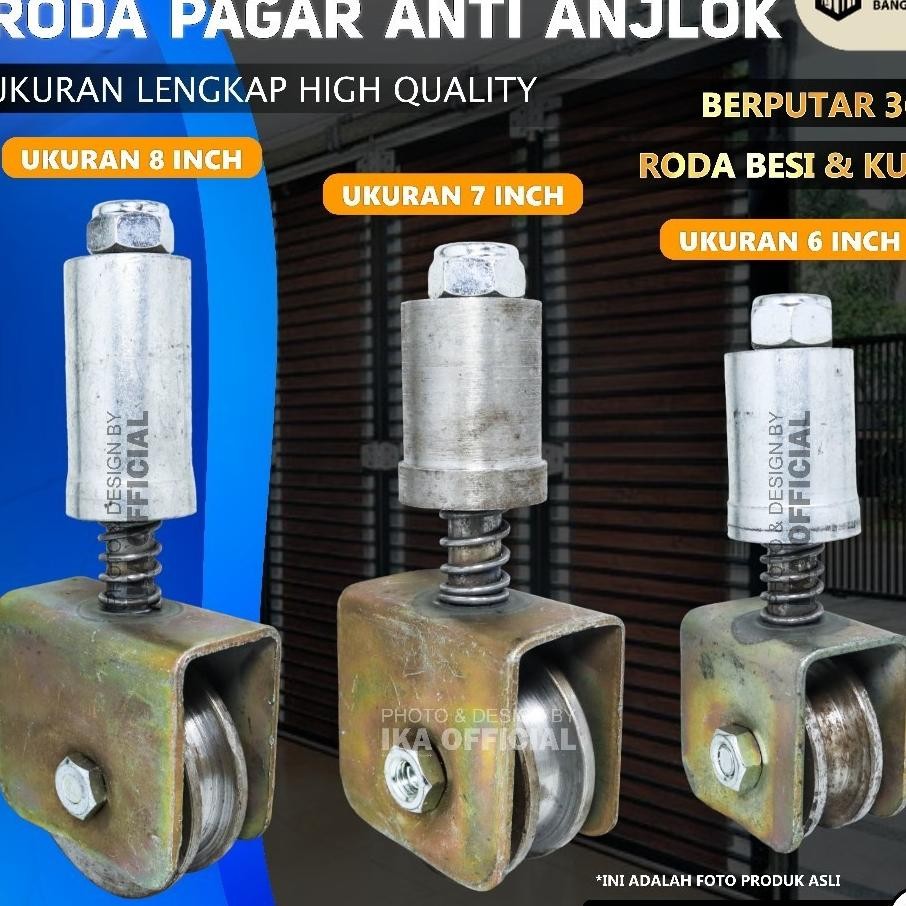 Roda Pagar Sliding Besi 8 Cm Solusi Pagar Rumah Sliding Roda Gerbang Sleding Sistem Pagar Rumah Gese