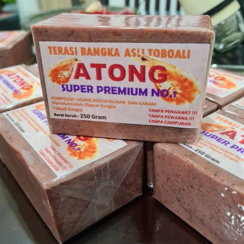

Terasi Bangka Atong Belacan Bangka Toboali 250 Gram Terasi Udang Bangka Toboali
