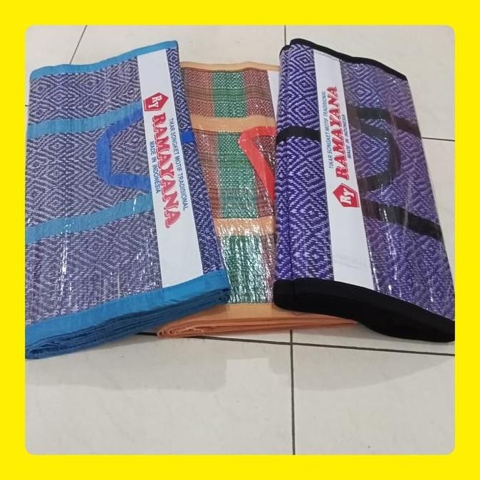 Tikar LIPAT/TIKAR MENDONG, Model TAS, Ramayana TEBAL DAN AWET.