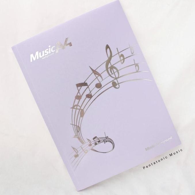 

NEW Map Kertas Musik Partitur Notes Folding Document Purple Music Gift
