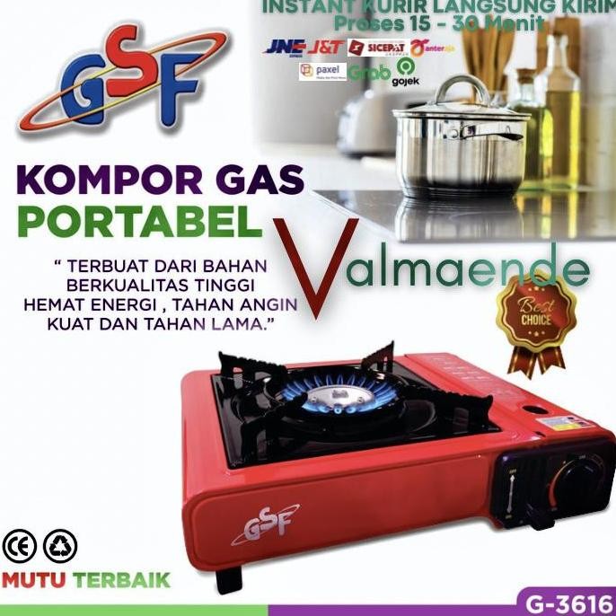 BEBAS ONGKIR - Kompor Gas Portable 2 in 1 Grill Pan Perlengkapan BBQ LPG Gas Kaleng