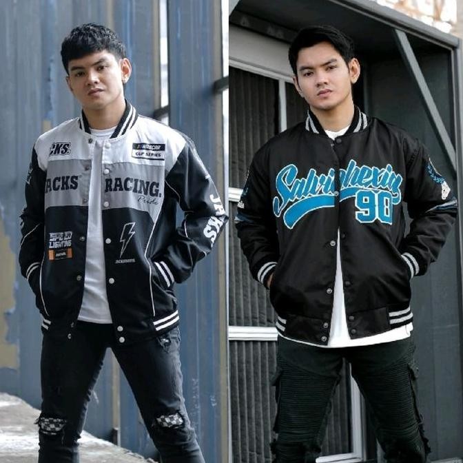 Jaket Baseball Salvio Hexia Slvhx Varsity Parasut Tebal (Best Quality)