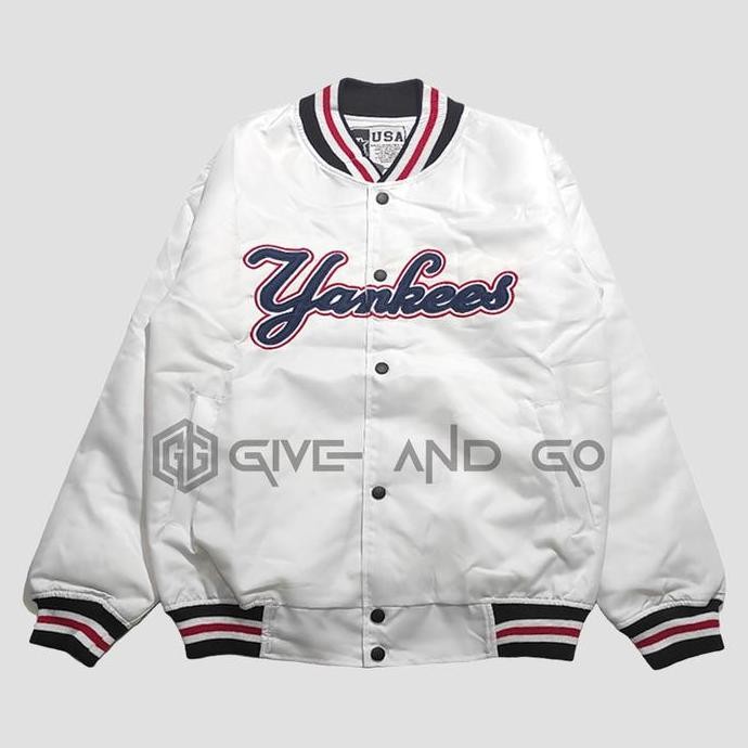 Jaket Varsity Baseball Unisex Yankees Series Mlb Premium Bordir (Best Quality)