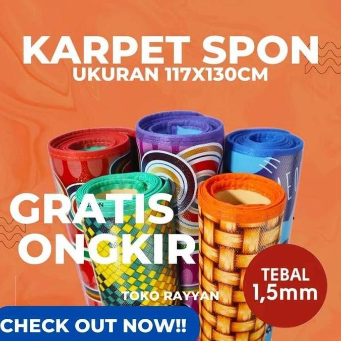 Karpet Spons / Tikar Gulung Spon Eva Plastik Karakter