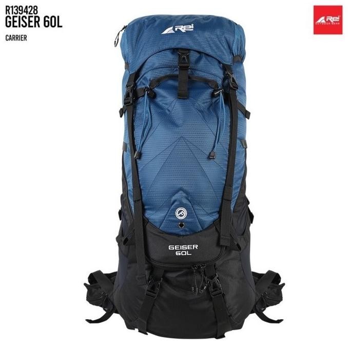 Tas Gunung / Tas Carrier Geiser Rei 60 Liter Free Cb Arei Outdoorgear (Best Quality)